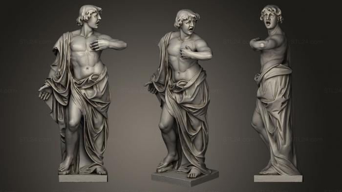 Statues antique and historical (Attikafigur Tenor, STKA_0757) 3D models for cnc